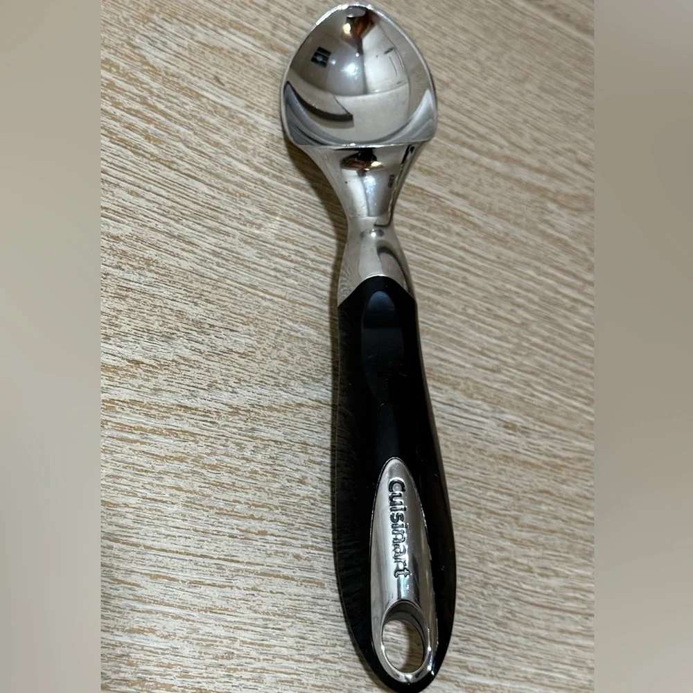 Cuisinart Black and Silver Stainless Steel Ice Cream Scoop